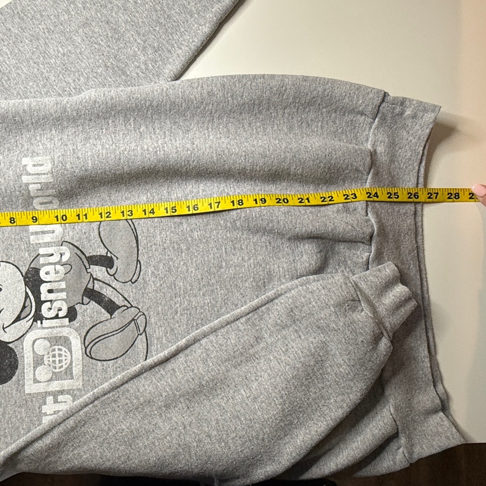 Walt Disney World | Mickey Mouse Sweatshirt Pullover | Gray | Size M | Hanes - Picture 8 of 9